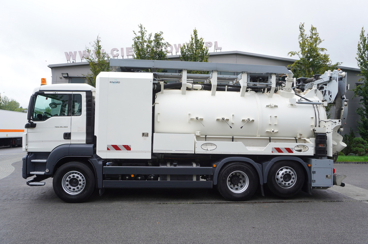 MAN TGS 26.360 E6 / RIVARD sewage cleaner 18 m3 / 180 tho. km / steering axle / 2 units - Szippantós autó: 3 kép. MAN TGS 26.360 E6 / RIVARD sewage cleaner 18 m3 / 180 tho. km / steering axle / 2 units - Szippantós autó: 3 kép.
