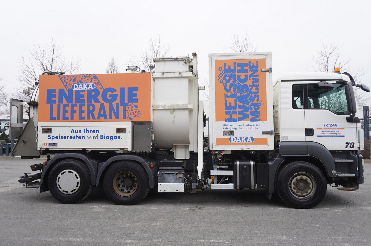 MAN TGS 26.360 / Holzmann Fahrzeugbau HBS 28/120.00 kitchen waste vehicle / Euro 5 - Szemetesautó: 5 kép. MAN TGS 26.360 / Holzmann Fahrzeugbau HBS 28/120.00 kitchen waste vehicle / Euro 5 - Szemetesautó: 5 kép.