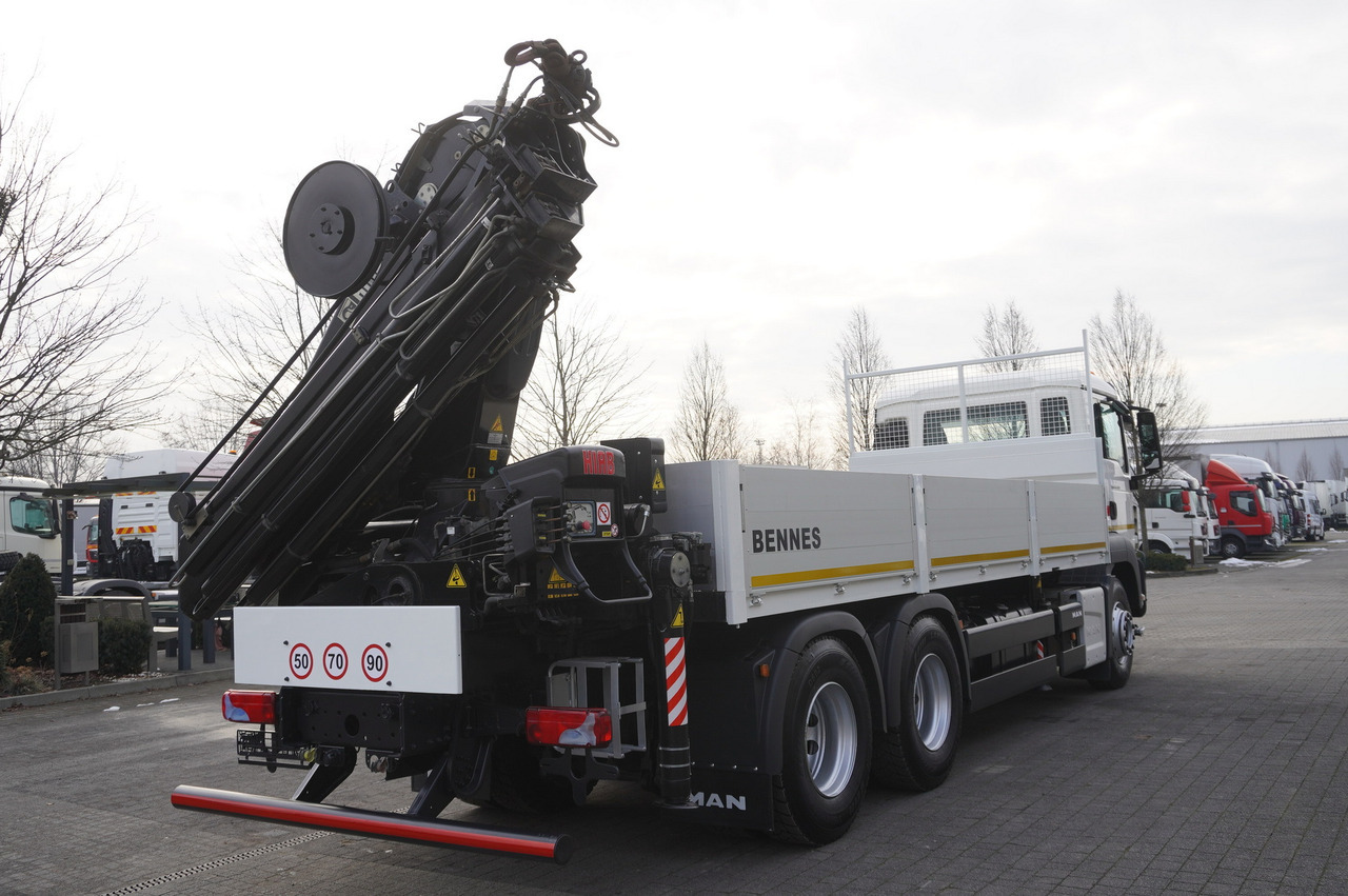 MAN TGS 26.400 / HDS HIAB 244 EP-4 HIDUO 8500 kg / 6x4 - Platós teherautó, Darus autó: 4 kép. MAN TGS 26.400 / HDS HIAB 244 EP-4 HIDUO 8500 kg / 6x4 - Platós teherautó, Darus autó: 4 kép.