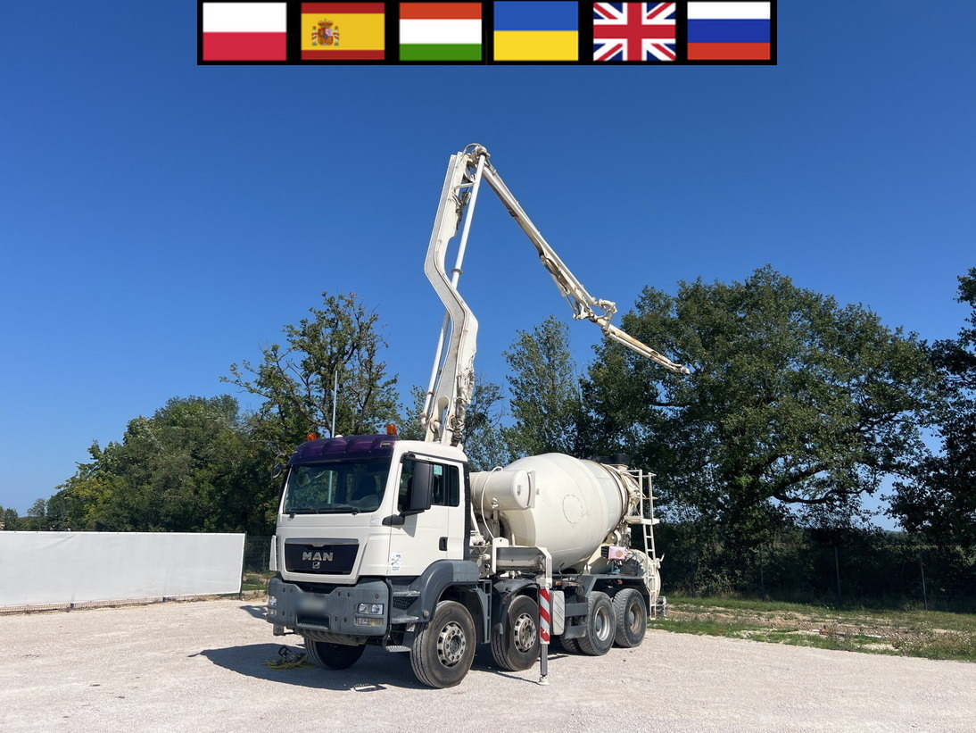 MAN TGS 32.400 8x4 Concrete Mixer Pump truck / 426 MTH !!! / 18 meters - Betonpumpa: 1 kép. MAN TGS 32.400 8x4 Concrete Mixer Pump truck / 426 MTH !!! / 18 meters - Betonpumpa: 1 kép.