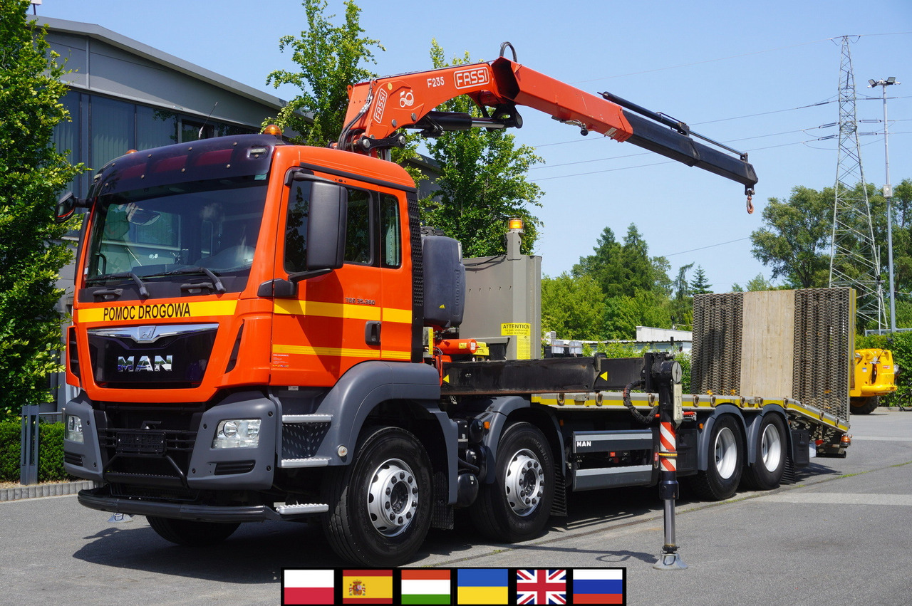 MAN TGS 35.360 E6 8x2 / FASSI F235 crane / 6.5 T cap. / 8.3 m reach - Darus autó: 1 kép. MAN TGS 35.360 E6 8x2 / FASSI F235 crane / 6.5 T cap. / 8.3 m reach - Darus autó: 1 kép.