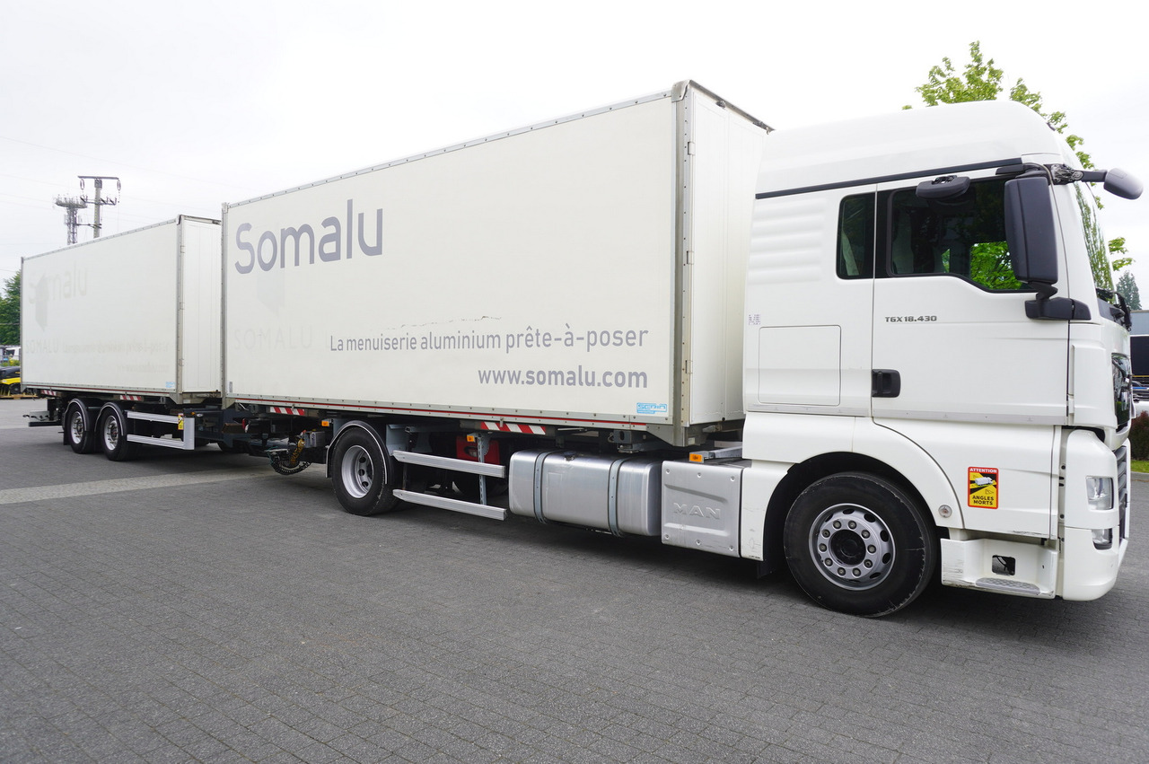 MAN TGX 18.430 / 18 EPAL box / Fruehauf 18 EPAL box trailer / 2021 - Dobozos felépítményű teherautó: 4 kép. MAN TGX 18.430 / 18 EPAL box / Fruehauf 18 EPAL box trailer / 2021 - Dobozos felépítményű teherautó: 4 kép.