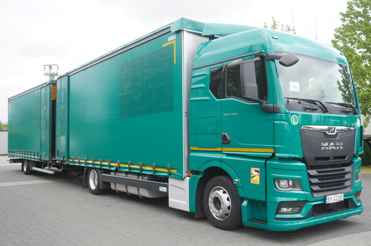 MAN TGX 18.470 / Trailer 19 EPAL / Curtainsider 19 EPAL / 2022 / Retarder / 15 units - Ponyvás teherautó: 2 kép. MAN TGX 18.470 / Trailer 19 EPAL / Curtainsider 19 EPAL / 2022 / Retarder / 15 units - Ponyvás teherautó: 2 kép.