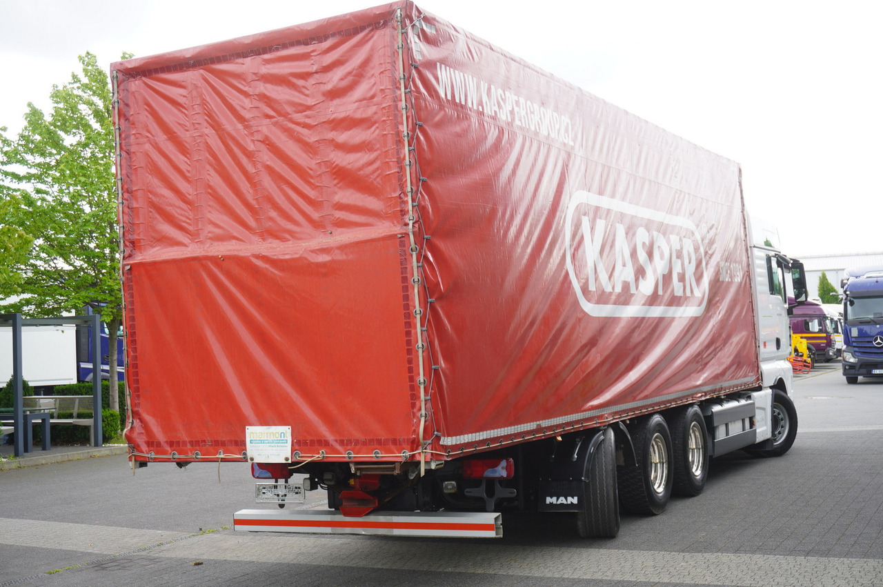 MAN TGX 35.580 E6 8x4 /4 / 23 EPAL tarp superstructure / 4th axle steered - Ponyvás teherautó: 4 kép. MAN TGX 35.580 E6 8x4 /4 / 23 EPAL tarp superstructure / 4th axle steered - Ponyvás teherautó: 4 kép.