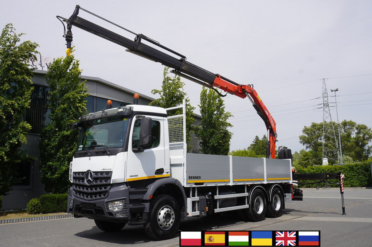 MERCEDES-BENZ AROCS 2636 Flatbed / HDS FASSI F175 7.7 T / 150,000 km - Autódaru: 1 kép. MERCEDES-BENZ AROCS 2636 Flatbed / HDS FASSI F175 7.7 T / 150,000 km - Autódaru: 1 kép.