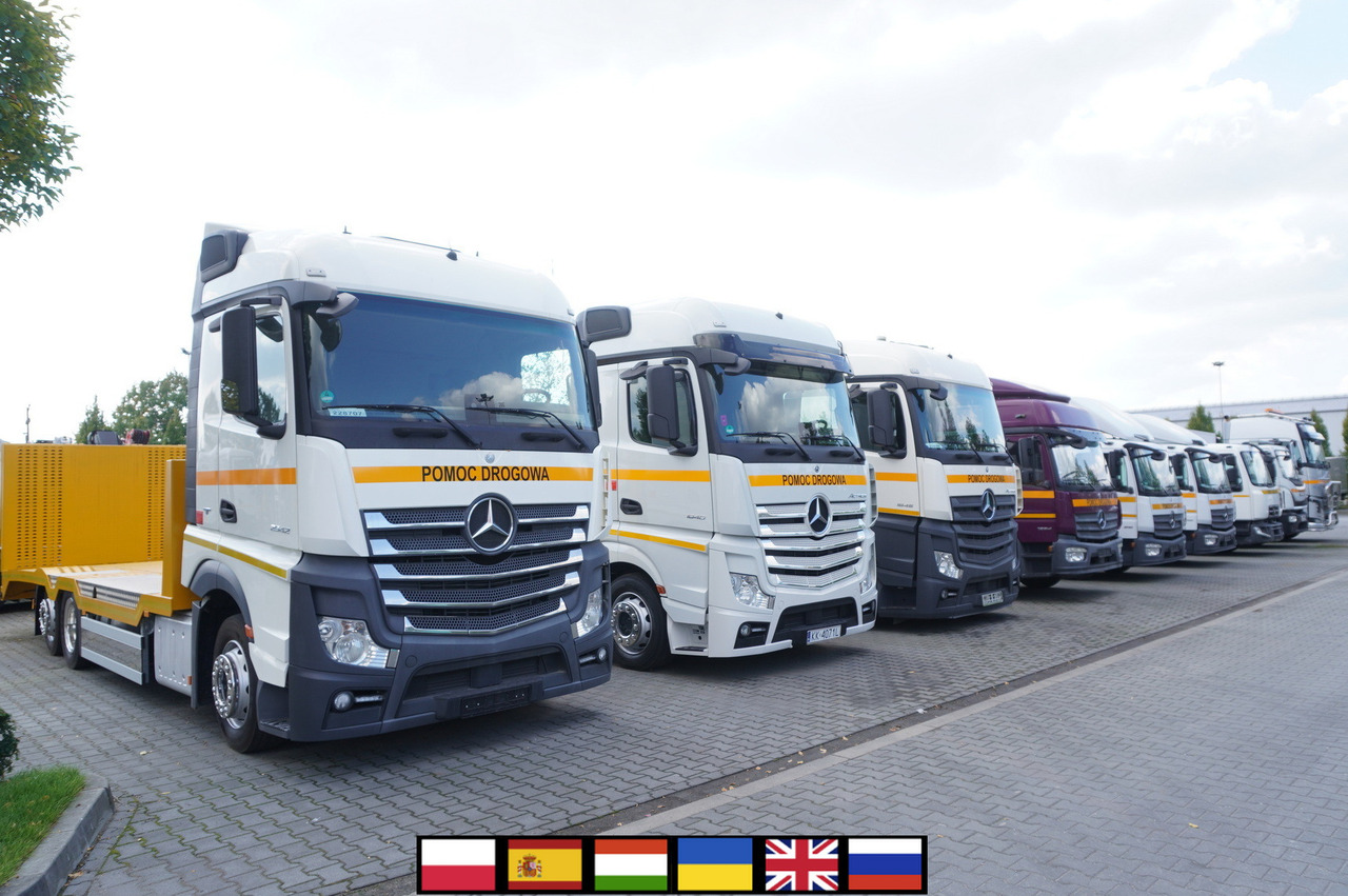 MERCEDES-BENZ Actros 1845 / NEW TOW TRUCK PLATFORM/ Sleeper cab / several units - Vontató: 1 kép. MERCEDES-BENZ Actros 1845 / NEW TOW TRUCK PLATFORM/ Sleeper cab / several units - Vontató: 1 kép.