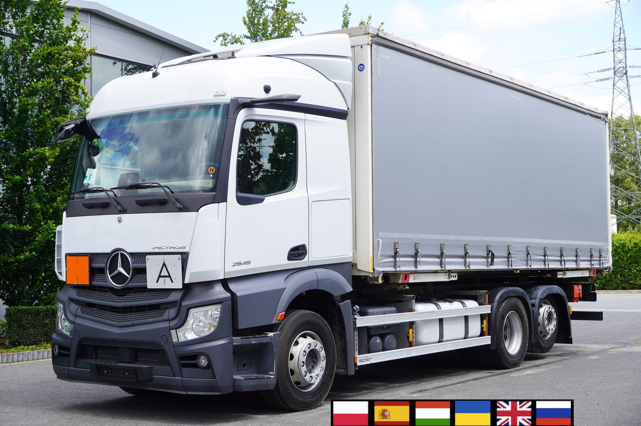 MERCEDES-BENZ Actros 2545 6×2 MP5 / ADR AT / Curtainsider 18 EPAL - Ponyvás teherautó: 1 kép. MERCEDES-BENZ Actros 2545 6×2 MP5 / ADR AT / Curtainsider 18 EPAL - Ponyvás teherautó: 1 kép.