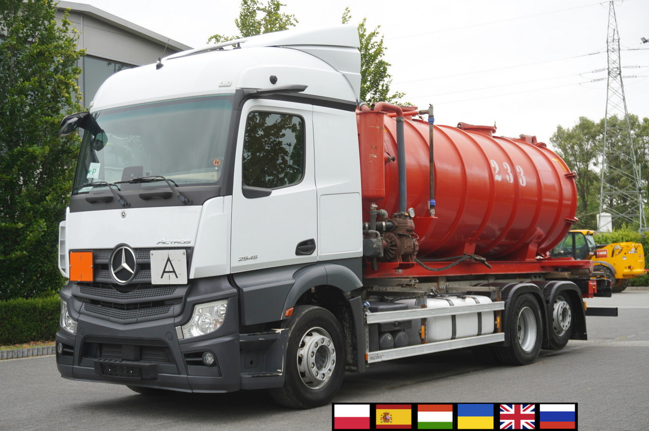 MERCEDES-BENZ Actros 2545 6 × 2 MP5 / NEW septic barrel 13000 L - Szippantó tartálykocsi: 1 kép. MERCEDES-BENZ Actros 2545 6 × 2 MP5 / NEW septic barrel 13000 L - Szippantó tartálykocsi: 1 kép.