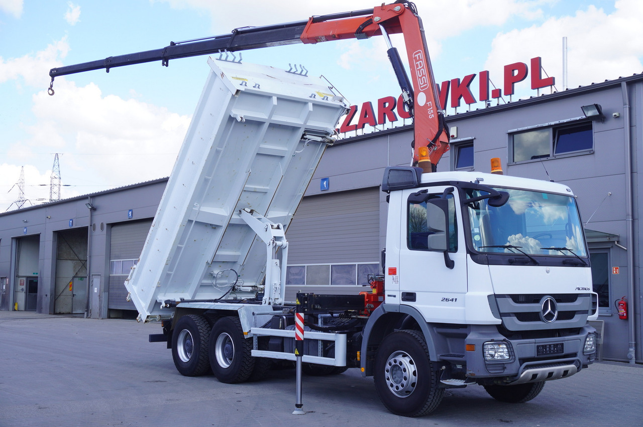 MERCEDES-BENZ Actros 2641 6×4 E5 / Crane / Dumper / 110000 km - Darus autó, Darus autó: 1 kép. MERCEDES-BENZ Actros 2641 6×4 E5 / Crane / Dumper / 110000 km - Darus autó, Darus autó: 1 kép.