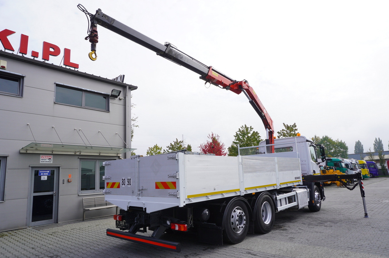 MERCEDES-BENZ Antos 2540 / Flatbed 15 EPAL / Fassi F165 / 6.1 t / 8 m reach / remote control / rotator / 1600 MTH / steered axle - Darus autó: 3 kép. MERCEDES-BENZ Antos 2540 / Flatbed 15 EPAL / Fassi F165 / 6.1 t / 8 m reach / remote control / rotator / 1600 MTH / steered axle - Darus autó: 3 kép.