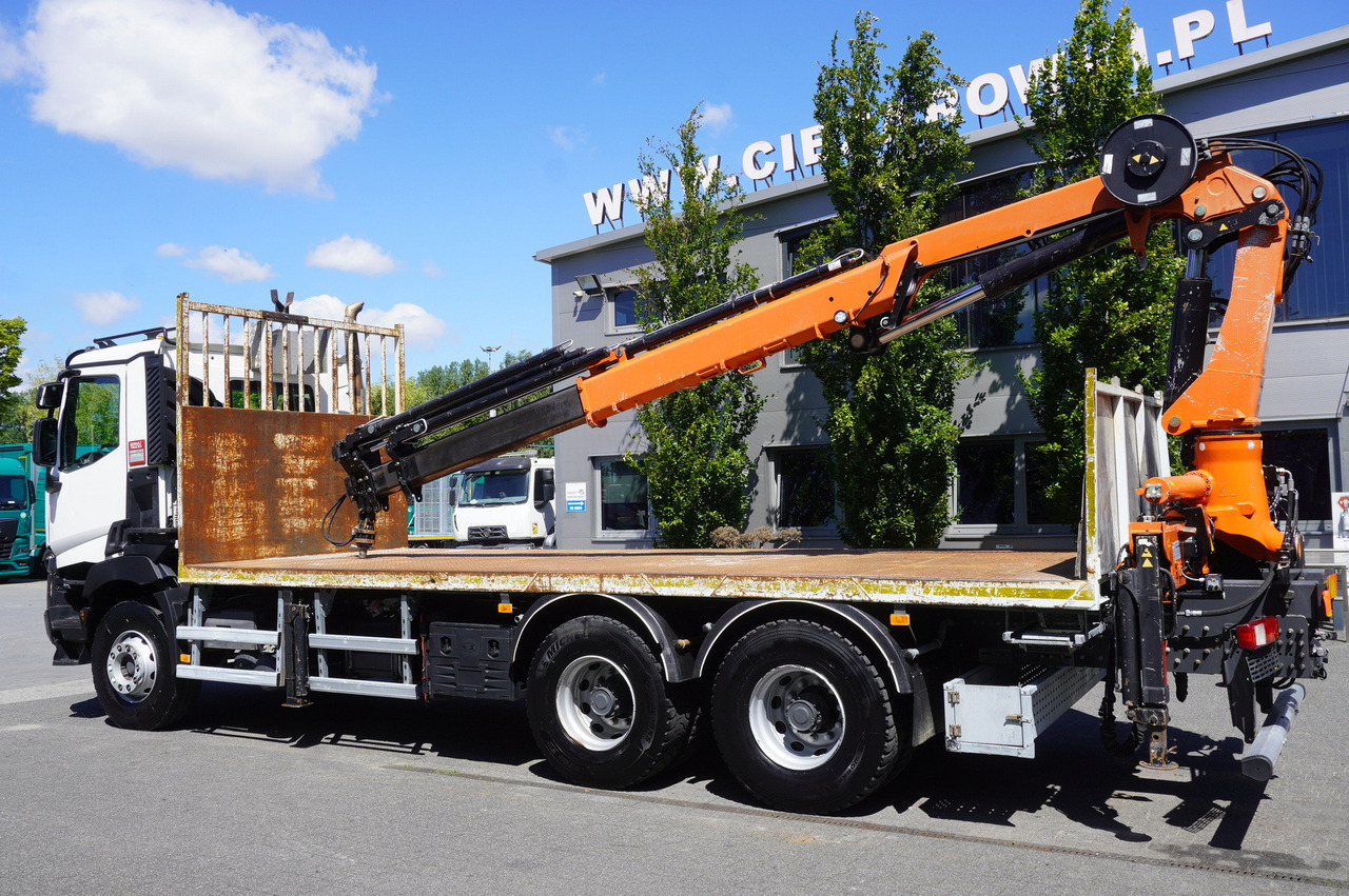 RENAULT C380 Comfort 6x4 / Atlas 6.1 T crane / range 12.3 m - Platós teherautó, Darus autó: 2 kép. RENAULT C380 Comfort 6x4 / Atlas 6.1 T crane / range 12.3 m - Platós teherautó, Darus autó: 2 kép.