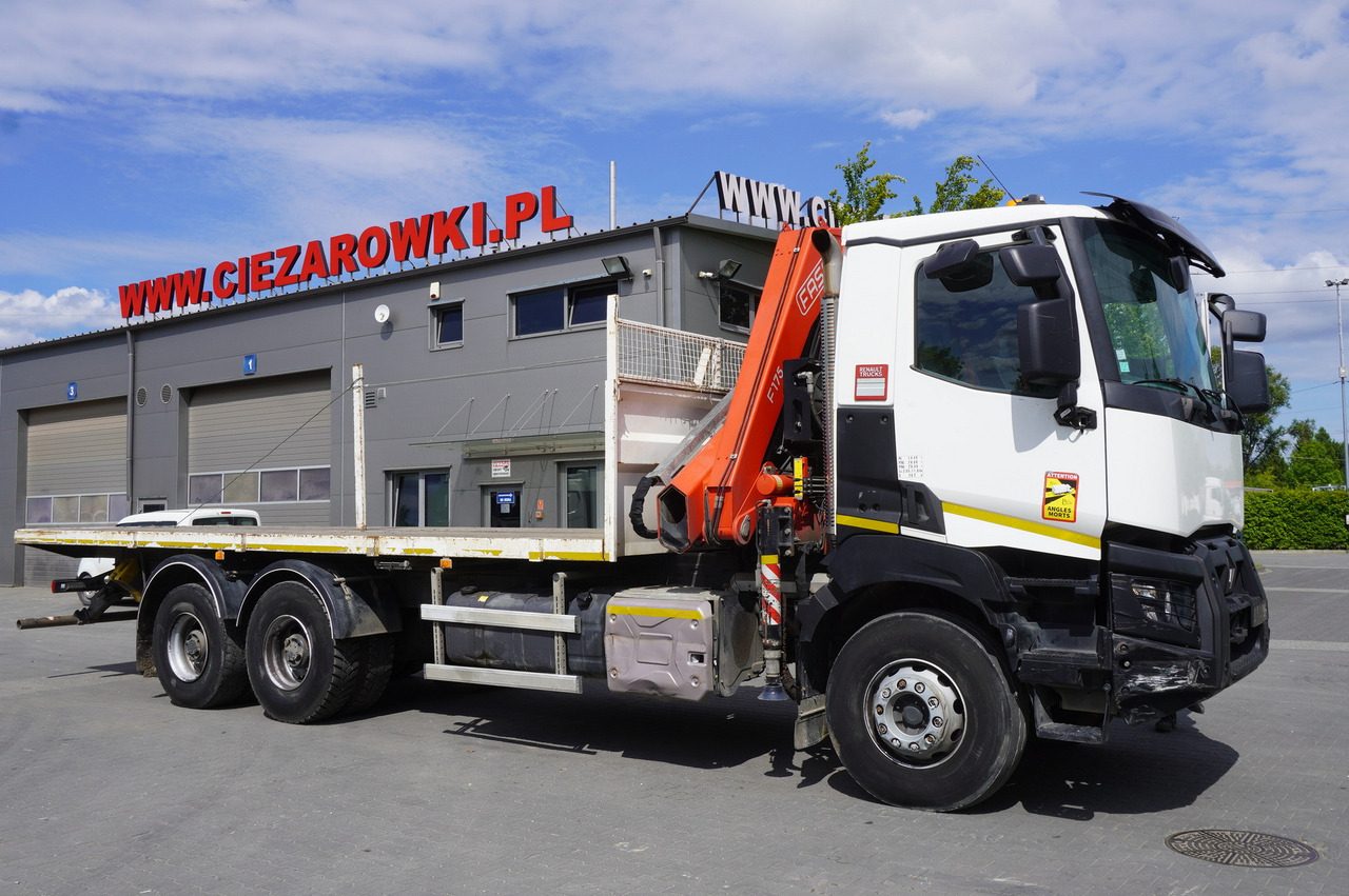 RENAULT K380 6x4 / FASSI F175 crane 7.85 t / 120 thousand km! - Darus autó: 4 kép. RENAULT K380 6x4 / FASSI F175 crane 7.85 t / 120 thousand km! - Darus autó: 4 kép.