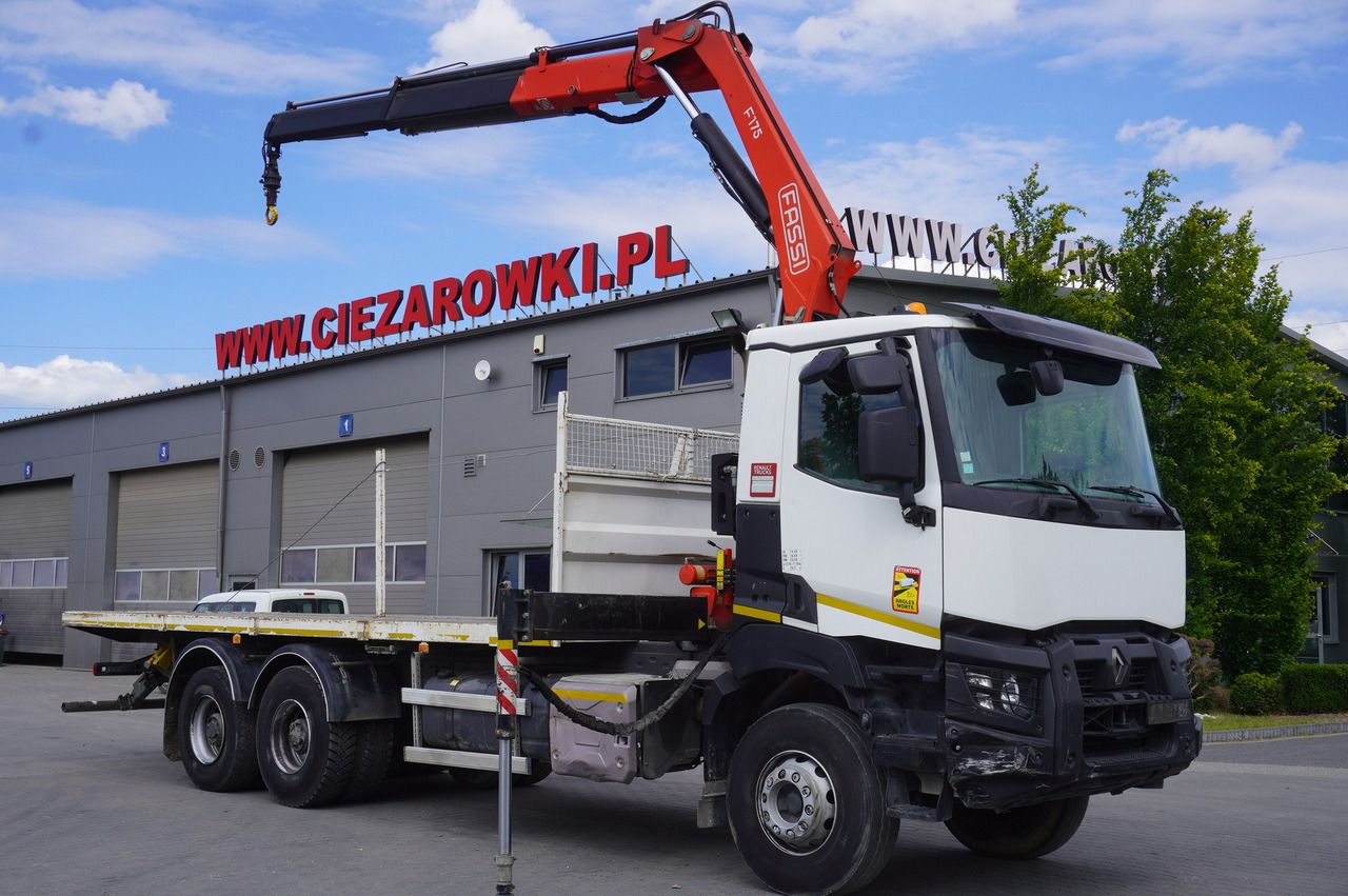 RENAULT K380 6x4 / FASSI F175 crane 7.85 t / 120 thousand km! - Darus autó: 1 kép. RENAULT K380 6x4 / FASSI F175 crane 7.85 t / 120 thousand km! - Darus autó: 1 kép.