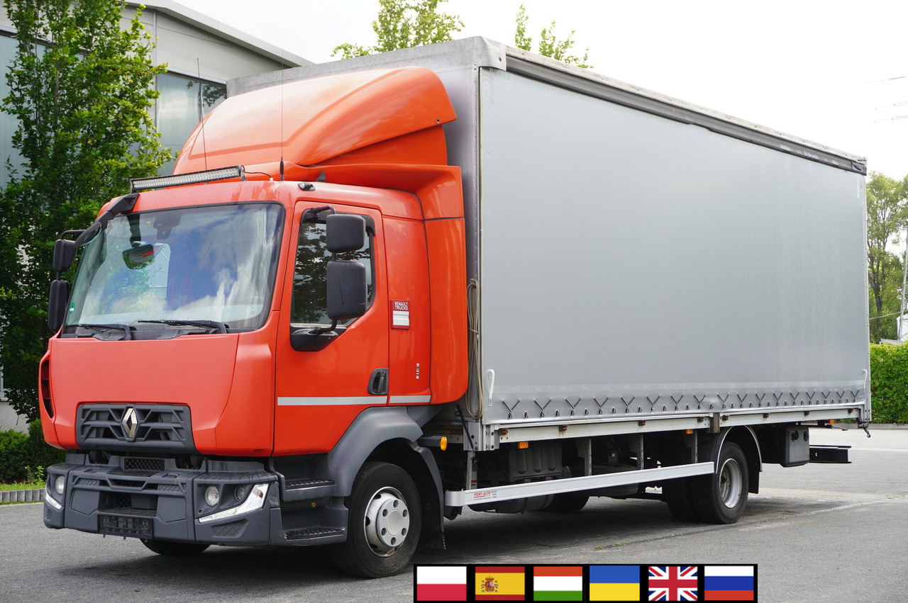 RENAULT Midlum 12.245 / dropside / sleeper / 18 pallets - Ponyvás teherautó: 1 kép. RENAULT Midlum 12.245 / dropside / sleeper / 18 pallets - Ponyvás teherautó: 1 kép.