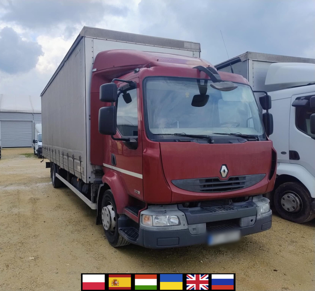 RENAULT Midlum 300 / Curtain 18 EPAL / Sleeping cab - Ponyvás teherautó: 1 kép. RENAULT Midlum 300 / Curtain 18 EPAL / Sleeping cab - Ponyvás teherautó: 1 kép.
