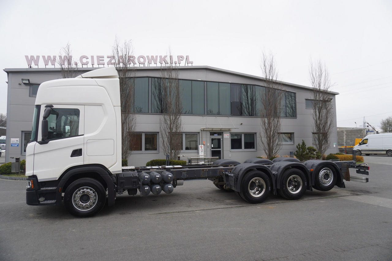 Scania G540 8x4 / Chassis 8.7 m / Steered axle / 2021 - Alvaz teherautó: 3 kép. Scania G540 8x4 / Chassis 8.7 m / Steered axle / 2021 - Alvaz teherautó: 3 kép.