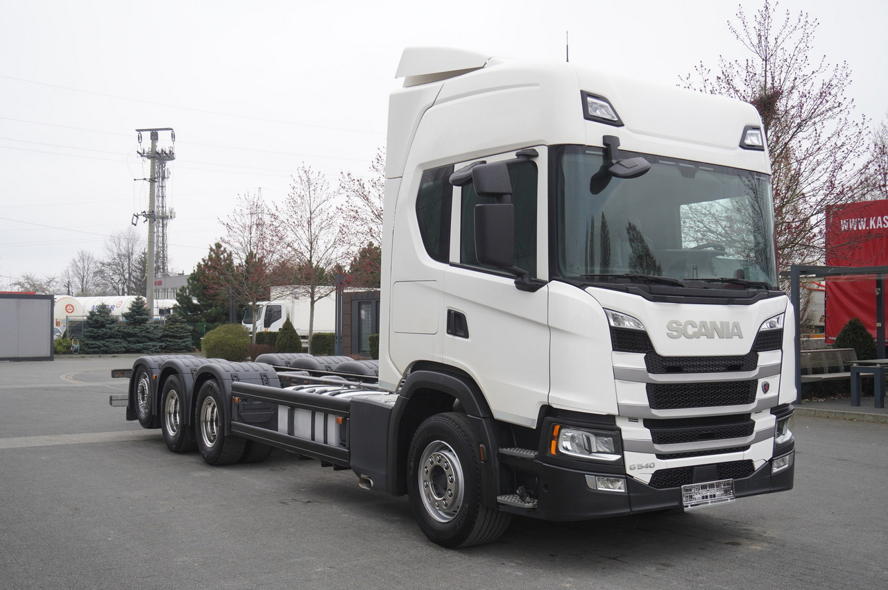 Scania G540 8x4 / Chassis 8.7 m / Steered axle / 2021 - Alvaz teherautó: 1 kép. Scania G540 8x4 / Chassis 8.7 m / Steered axle / 2021 - Alvaz teherautó: 1 kép.