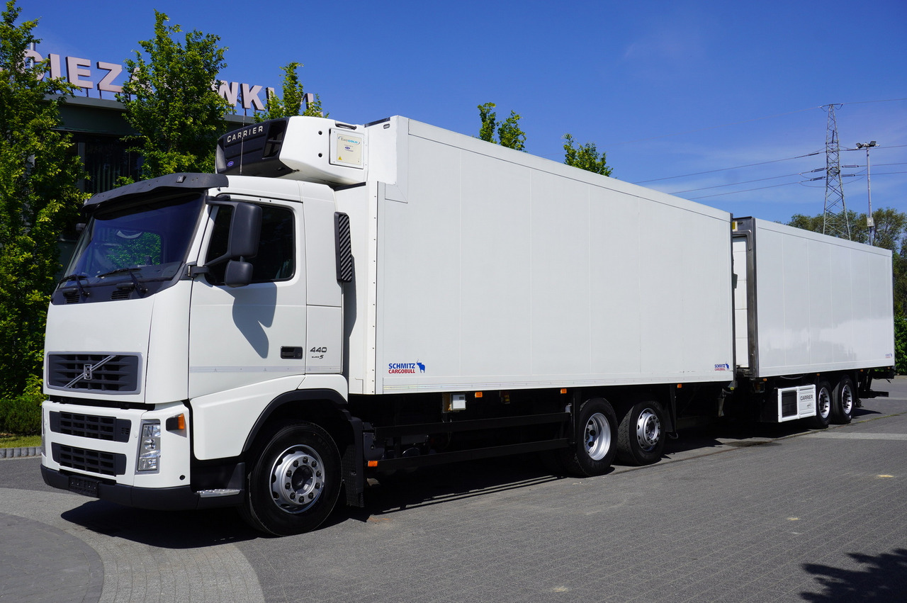 VOLVO FH 440 E5 6×2 Schmitz Refrigerator – pass-through Set 38 pallets - Hűtős teherautó: 1 kép. VOLVO FH 440 E5 6×2 Schmitz Refrigerator – pass-through Set 38 pallets - Hűtős teherautó: 1 kép.