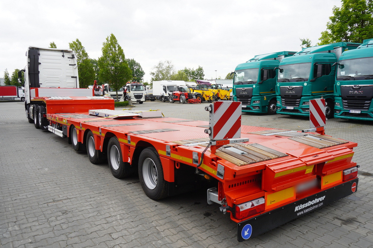 VOLVO FH 500 6 × 2 Globetrotter XL / 2023 / 114 thousand km / Brand-new low-loader Kässbohrer LB3E semi-trailer - Autószállító teherautó: 4 kép. VOLVO FH 500 6 × 2 Globetrotter XL / 2023 / 114 thousand km / Brand-new low-loader Kässbohrer LB3E semi-trailer - Autószállító teherautó: 4 kép.