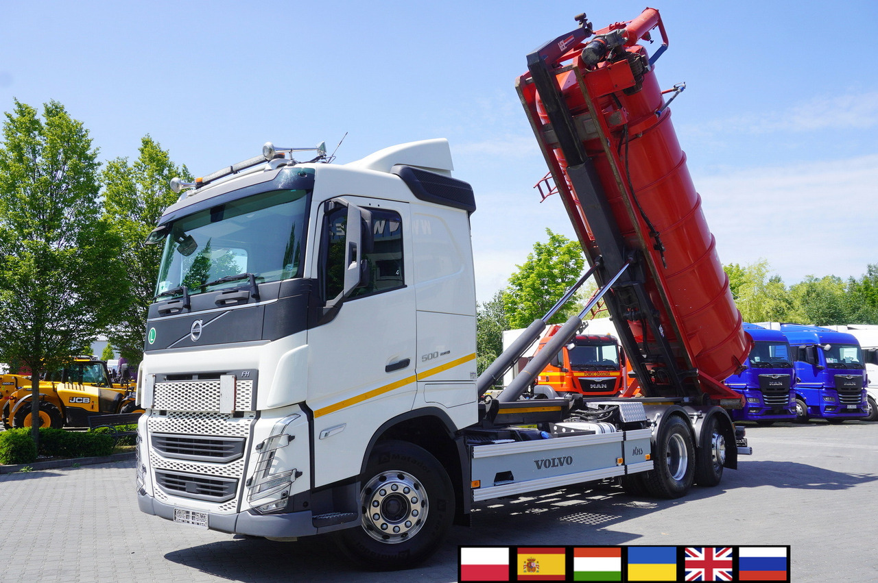 VOLVO Volvo FH 500 / Septic barrel 13000 l / Hook lift 21 t / 2022 / 3rd axle steered / 2 units - Szippantó tartálykocsi: 1 kép. VOLVO Volvo FH 500 / Septic barrel 13000 l / Hook lift 21 t / 2022 / 3rd axle steered / 2 units - Szippantó tartálykocsi: 1 kép.