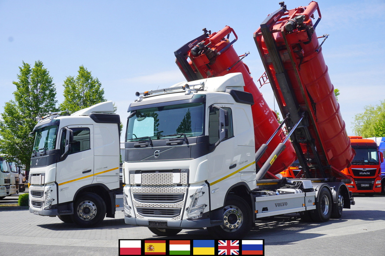 VOLVO Volvo FH 500 / Septic barrel 13000 l / Hook lift 21 t / 2022 / 3rd axle steered / 2 units - Szippantó tartálykocsi: 1 kép. VOLVO Volvo FH 500 / Septic barrel 13000 l / Hook lift 21 t / 2022 / 3rd axle steered / 2 units - Szippantó tartálykocsi: 1 kép.