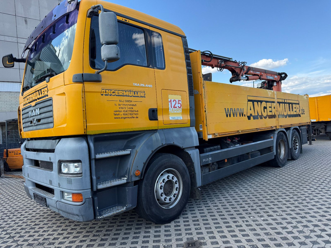 MAN TGA 26,440 TEREX TLC 165,2-A19 ACM SYSTEM - Darus autó: 2 kép. MAN TGA 26,440 TEREX TLC 165,2-A19 ACM SYSTEM - Darus autó: 2 kép.