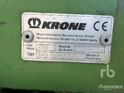KRONE EASY COLLECT 60 (Inoperable) - Kombájn adapter: 5 kép. KRONE EASY COLLECT 60 (Inoperable) - Kombájn adapter: 5 kép.