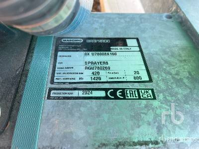 MASCHIO GASPARDO SAURO 800/10 10 m (Unused) - Permetezők: 5 kép. MASCHIO GASPARDO SAURO 800/10 10 m (Unused) - Permetezők: 5 kép.