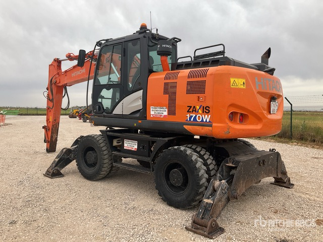 2017 Hitachi ZX170W-6 Wheel Excavator - Gumikerekes kotró: 4 kép. 2017 Hitachi ZX170W-6 Wheel Excavator - Gumikerekes kotró: 4 kép.