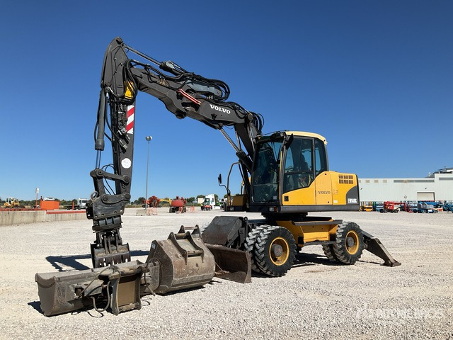 2018 Volvo EW140C Wheel Excavator - Gumikerekes kotró: 1 kép. 2018 Volvo EW140C Wheel Excavator - Gumikerekes kotró: 1 kép.