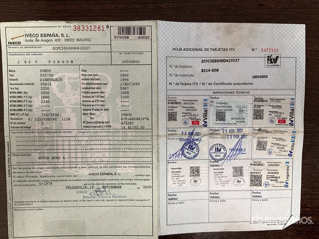 2009 Iveco Daily 35S13 Cargo Van - Kisteherautó: 2 kép. 2009 Iveco Daily 35S13 Cargo Van - Kisteherautó: 2 kép.