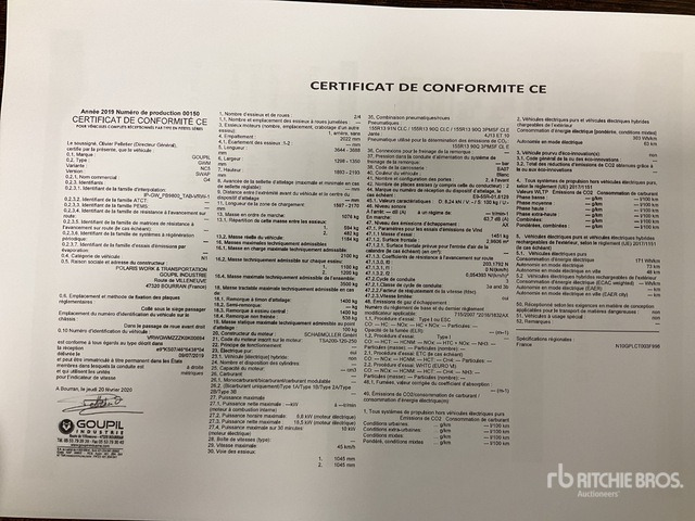 2020 Goupil G4M Electric Utility Vehicle - Többcélú/ Speciális jármű: 2 kép. 2020 Goupil G4M Electric Utility Vehicle - Többcélú/ Speciális jármű: 2 kép.