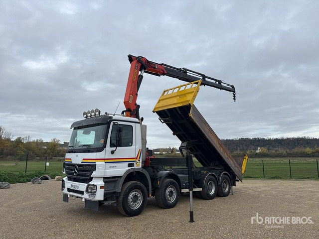 2006 Mercedes-Benz Actros 4154 2006 Palfinger PK27002 8500 kg ... Dump Truck with Crane - Billenőplatós teherautó: 1 kép. 2006 Mercedes-Benz Actros 4154 2006 Palfinger PK27002 8500 kg ... Dump Truck with Crane - Billenőplatós teherautó: 1 kép.