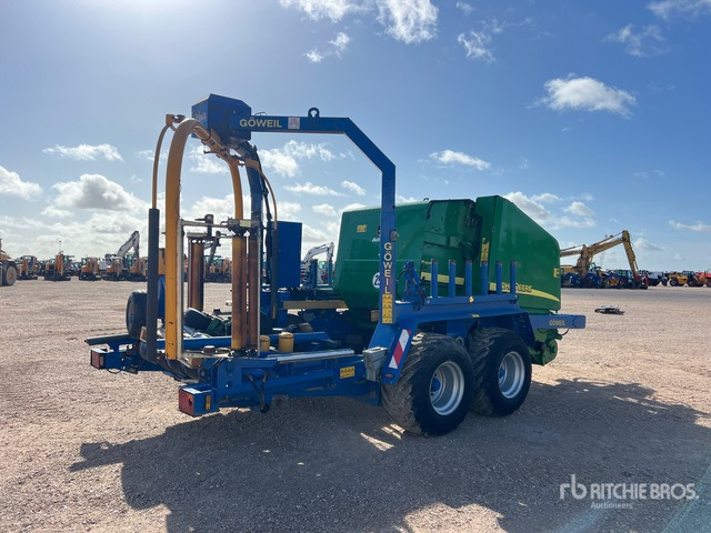 2007 John Deere 578 Enrubanneuse Combination Baler Wrapper - Bálázó, Bálacsomagoló: 3 kép. 2007 John Deere 578 Enrubanneuse Combination Baler Wrapper - Bálázó, Bálacsomagoló: 3 kép.