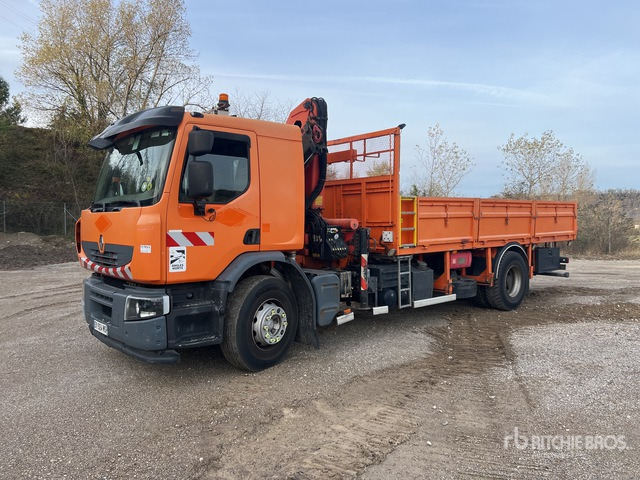 2007 Renault Premium II DXi 2007 Palfinger PK15500 5750 kg ... Flatbed Truck with Crane - Platós teherautó, Darus autó: 2 kép. 2007 Renault Premium II DXi 2007 Palfinger PK15500 5750 kg ... Flatbed Truck with Crane - Platós teherautó, Darus autó: 2 kép.