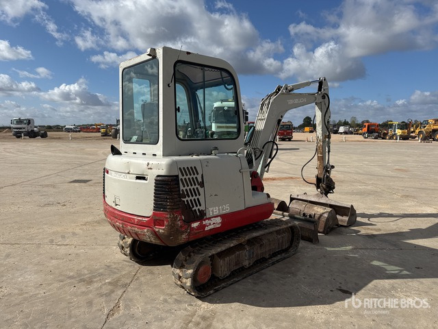 2008 Takeuchi TB125 Mini-Pelle Mini Excavator: <6.6t - Minikotró: 4 kép. 2008 Takeuchi TB125 Mini-Pelle Mini Excavator: <6.6t - Minikotró: 4 kép.
