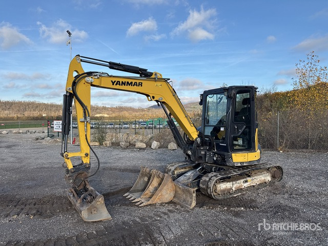 2017 Yanmar VIO57-6A Mini-Pelle Mini Excavator: <6.6t - Minikotró: 1 kép. 2017 Yanmar VIO57-6A Mini-Pelle Mini Excavator: <6.6t - Minikotró: 1 kép.