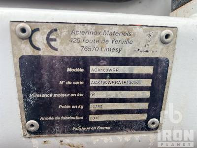 ACIERINOX ACX160WRR Pelle Sur Pneus Rail Route Roadrail - Gumikerekes kotró: 5 kép. ACIERINOX ACX160WRR Pelle Sur Pneus Rail Route Roadrail - Gumikerekes kotró: 5 kép.
