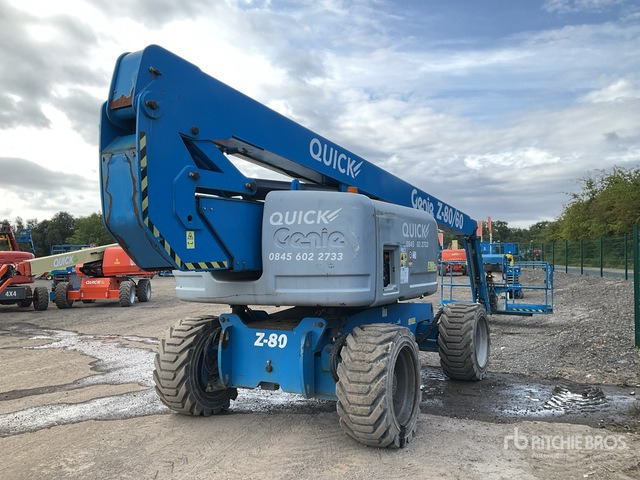 2017 Genie Z-80/60 4WD Diesel Articulating Boom Lift - Személyemelő: 4 kép. 2017 Genie Z-80/60 4WD Diesel Articulating Boom Lift - Személyemelő: 4 kép.