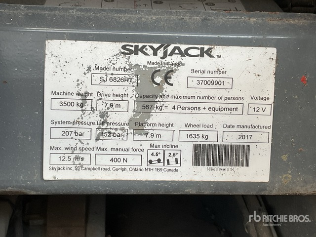 2017 Skyjack SJ6826RT 4x4 Diesel Scissor Lift - Ollós emelő: 2 kép. 2017 Skyjack SJ6826RT 4x4 Diesel Scissor Lift - Ollós emelő: 2 kép.