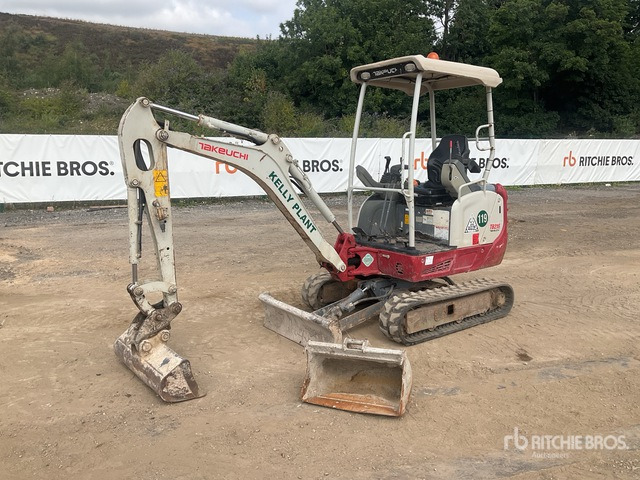 2017 Takeuchi TB216 Mini Excavator: <6.6t - Minikotró: 1 kép. 2017 Takeuchi TB216 Mini Excavator: <6.6t - Minikotró: 1 kép.