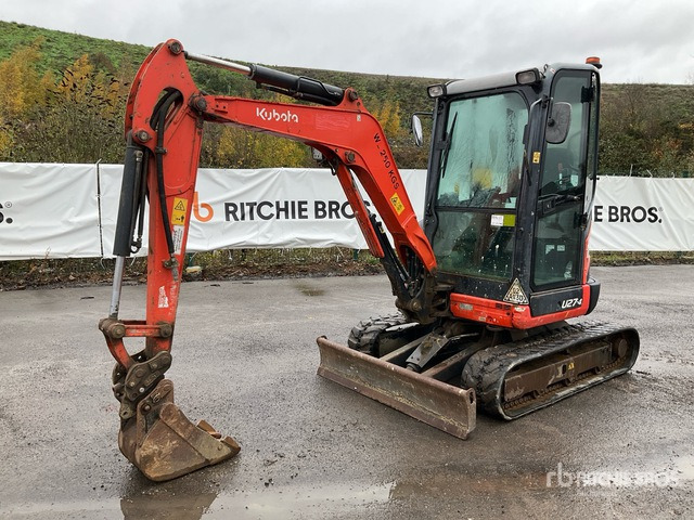 2018 Kubota U27-4 Mini Excavator: <6.6t - Minikotró: 2 kép. 2018 Kubota U27-4 Mini Excavator: <6.6t - Minikotró: 2 kép.