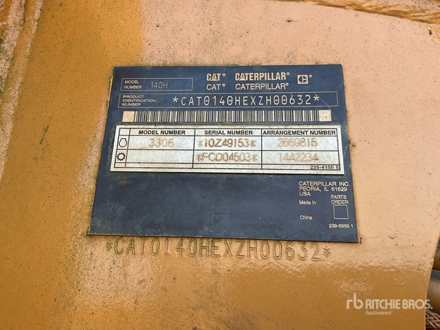 2008 Cat 140H - Gréder: 3 kép. 2008 Cat 140H - Gréder: 3 kép.
