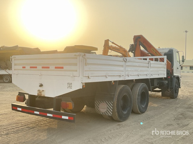 2008 Hino 145 2007 Palfinger K10000 Knuckle B ... Flatbed Truck with Crane - Platós teherautó, Darus autó: 3 kép. 2008 Hino 145 2007 Palfinger K10000 Knuckle B ... Flatbed Truck with Crane - Platós teherautó, Darus autó: 3 kép.