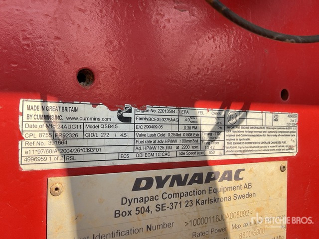 2011 Dynapac CA302PD Smooth Drum Compactor - Talajtömörítő: 5 kép. 2011 Dynapac CA302PD Smooth Drum Compactor - Talajtömörítő: 5 kép.