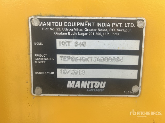 2018 Manitou MXT840 Telehandler - Teleszkópos rakodó: 3 kép. 2018 Manitou MXT840 Telehandler - Teleszkópos rakodó: 3 kép.