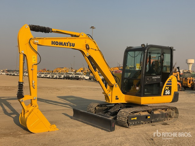 2019 Komatsu PC56-7 Mini Excavator: <6.6t - Minikotró: 1 kép. 2019 Komatsu PC56-7 Mini Excavator: <6.6t - Minikotró: 1 kép.
