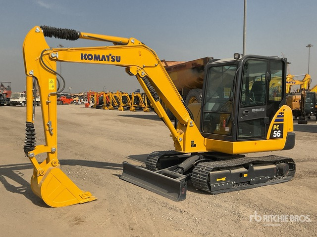 2020 Komatsu PC56-7 Mini Excavator: <6.6t - Minikotró: 2 kép. 2020 Komatsu PC56-7 Mini Excavator: <6.6t - Minikotró: 2 kép.