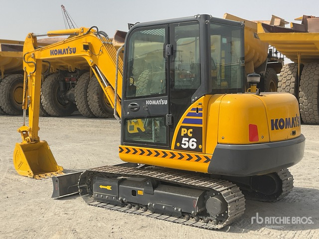Komatsu PC56-7 - Minikotró: 4 kép. Komatsu PC56-7 - Minikotró: 4 kép.