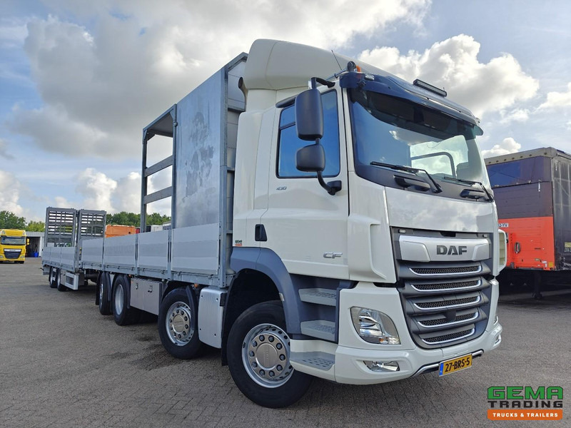 DAF CF 430 FAX 8x2/6 Dagcabine Euro6D - Machine Transporter + 2assige Aanhanger - Hydraulische Rampen - Afneembare 10.000L WaterTank - 20.000km! Origineel - Autószállító teherautó: 4 kép. DAF CF 430 FAX 8x2/6 Dagcabine Euro6D - Machine Transporter + 2assige Aanhanger - Hydraulische Rampen - Afneembare 10.000L WaterTank - 20.000km! Origineel - Autószállító teherautó: 4 kép.